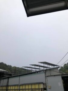 松阪牛牧場からの曇り空