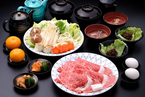 ランチに松阪牛すき焼き